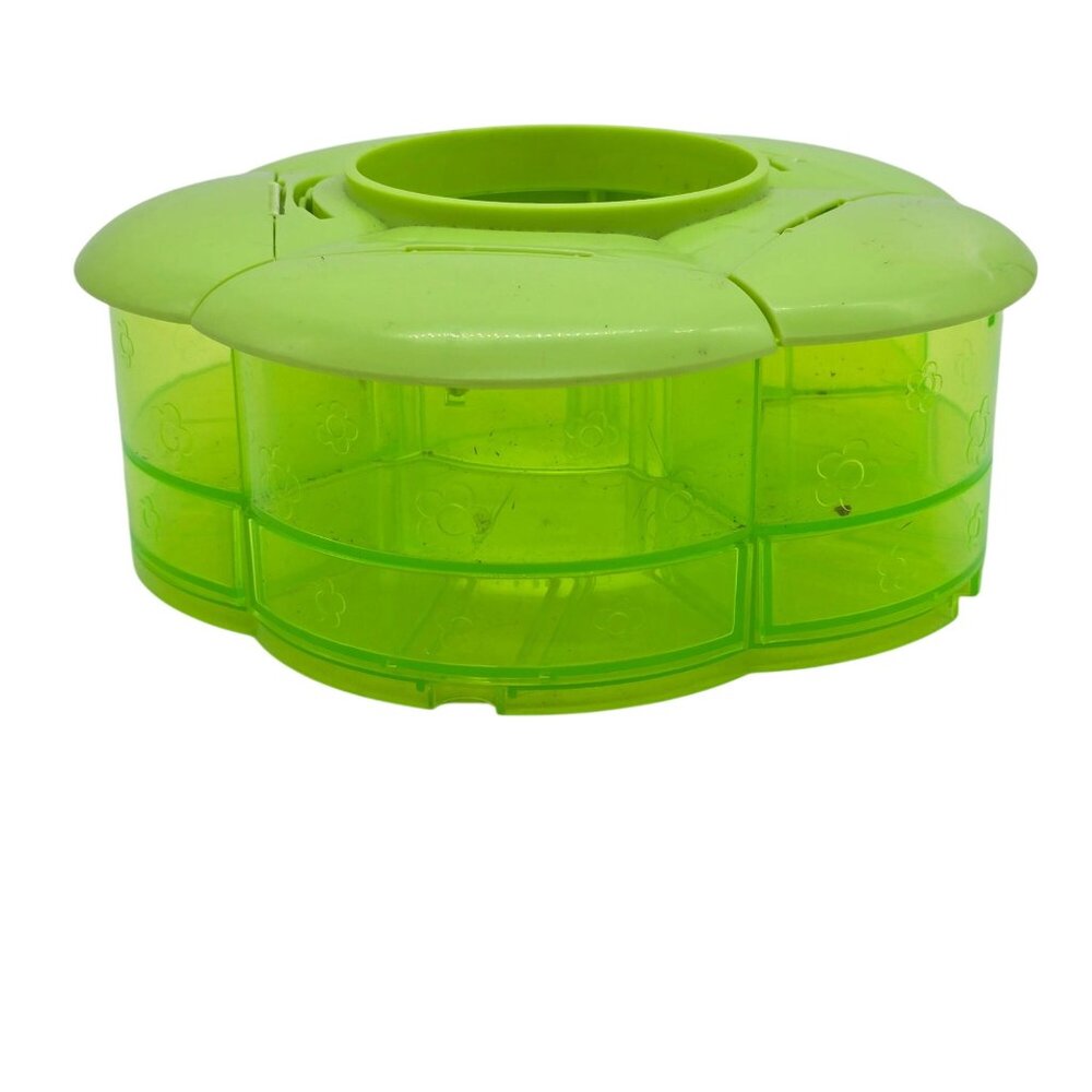 Polly Pocket Translucent Green Vintage Compact Storage Case - Picture 11 of 14